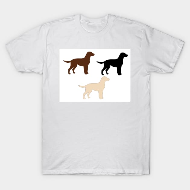 Lab Silhouettes T-Shirt by Wanderingangel